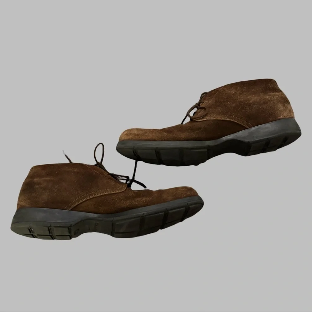 SALVATORE FERRAGAMO Men's Brown Suede Shoes